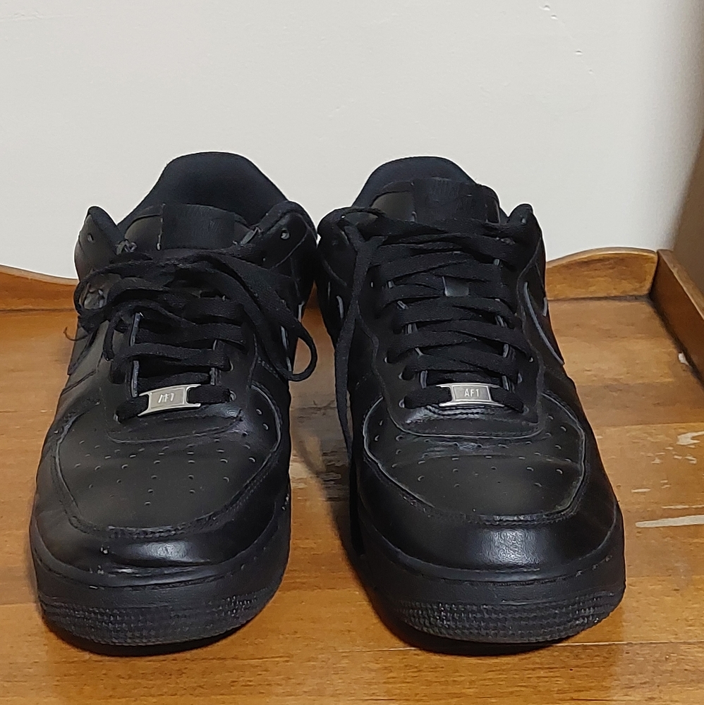 COPY - NIKE Air Force 1 '07 'Black' SIZE 12 PREOWNED